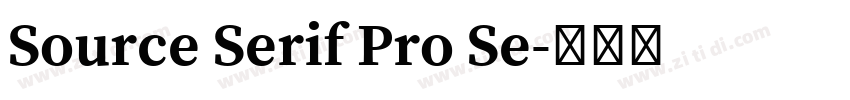 Source Serif Pro Se字体转换